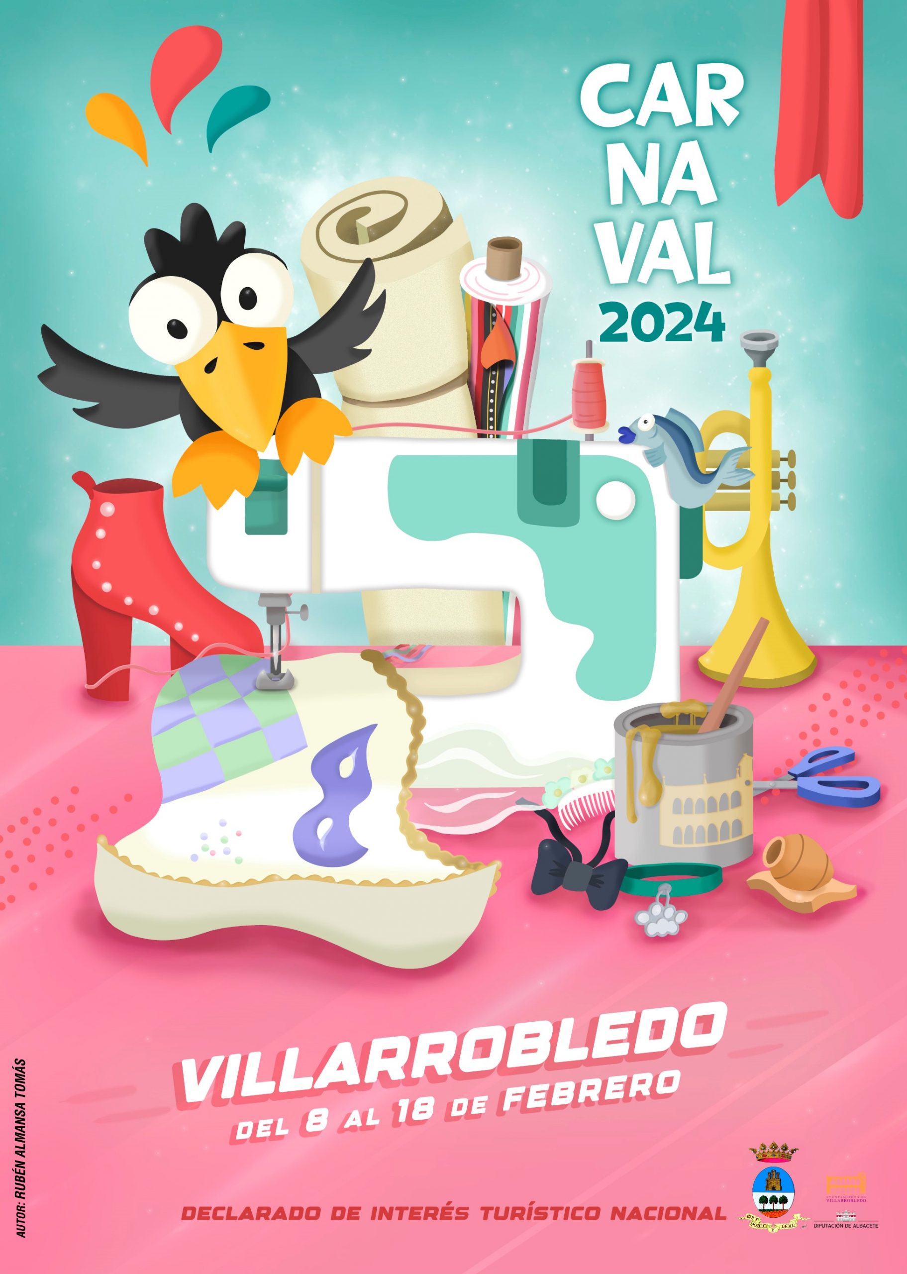 Portada del Libro Oficial del Carnaval 2023 de Villarrobledo